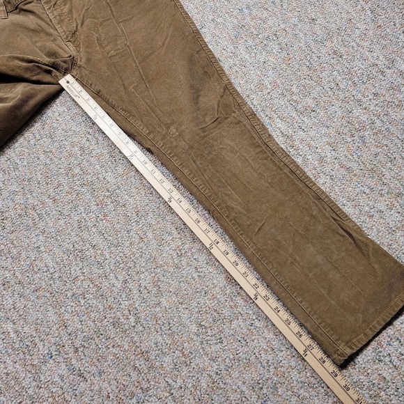 LL Bean Pants Mens 36x30 Brown Corduroy Standard Fit Trousers Hiking Outdoor - Picture 6 of 11